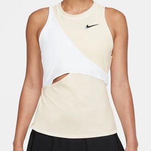 Women’s Nike Tennis Summer Print Slam Tank White DD8841-113 Size Large NEW